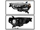 Light Bar Projector Headlights with Sequential LED Turn Signals; Black Housing; Clear Lens (14-24 4Runner)