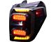 OLM Infinite Series LED Tail Lights; Black Housing; Smoked Lens (10-24 4Runner)