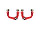 Send-It Suspension Billet Adjustable Front Upper Control Arms; Red (03-24 4Runner)