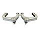 Send-It Suspension Billet Adjustable Front Upper Control Arms; Silver (03-24 4Runner)