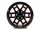 Factory Style Wheels 2021 4TR Pro Style Gloss Black Red Milled 6-Lug Wheel; 22x9; 0mm Offset (22-24 Tundra)