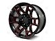 Factory Style Wheels 2021 4TR Pro Style Gloss Black Red Milled 6-Lug Wheel; 22x9; -10mm Offset (03-09 4Runner)