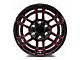 Factory Style Wheels 2022 Flow Forged Tac Pro Style Black Red Milled 6-Lug Wheel; 22x9; 0mm Offset (10-24 4Runner)