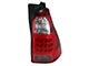 Tail Light; Black Housing; Red Clear Lens; Passenger Side (06-09 4Runner)