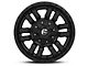 Fuel Wheels Sledge Gloss and Matte Black 6-Lug Wheel; 17x9; -12mm Offset (10-24 4Runner)