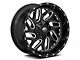 Fuel Wheels Triton Gloss Black Milled 6-Lug Wheel; 17x9; -12mm Offset (10-24 4Runner)