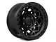 Fuel Wheels Unit Matte Black with Matte Black Ring 6-Lug Wheel; 17x9; -12mm Offset (03-09 4Runner)