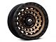 Fuel Wheels Zephyr Matte Bronze with Black Bead Ring 6-Lug Wheel; 17x9; -12mm Offset (03-09 4Runner)