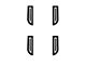 Door Armrest Foam Inserts; Black/White (16-23 Tacoma Double Cab)