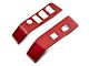 RedRock Front Switch Panel Trim; Red (16-23 Tacoma Double Cab)