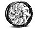 Fuel Wheels Cleaver Chrome with Gloss Black 6-Lug Wheel; 22x10; -13mm Offset (05-15 Tacoma)