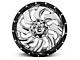 Fuel Wheels Cleaver Chrome with Gloss Black 6-Lug Wheel; 22x10; -13mm Offset (05-15 Tacoma)