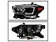 Full LED DRL Projector Headlights; Black Housing; Clear Lens (16-22 Tacoma SR, SR5)