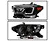 Full LED DRL Projector Headlights; Black Housing; Clear Lens (16-22 Tacoma TRD)