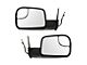 Powered Heated Flip-Up Towing Mirrors with Turn Signals; Textured Black (05-15 Tacoma)