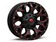 Fuel Wheels Assault Matte Black Red Milled 5-Lug Wheel; 20x9; 1mm Offset (05-15 Tacoma)