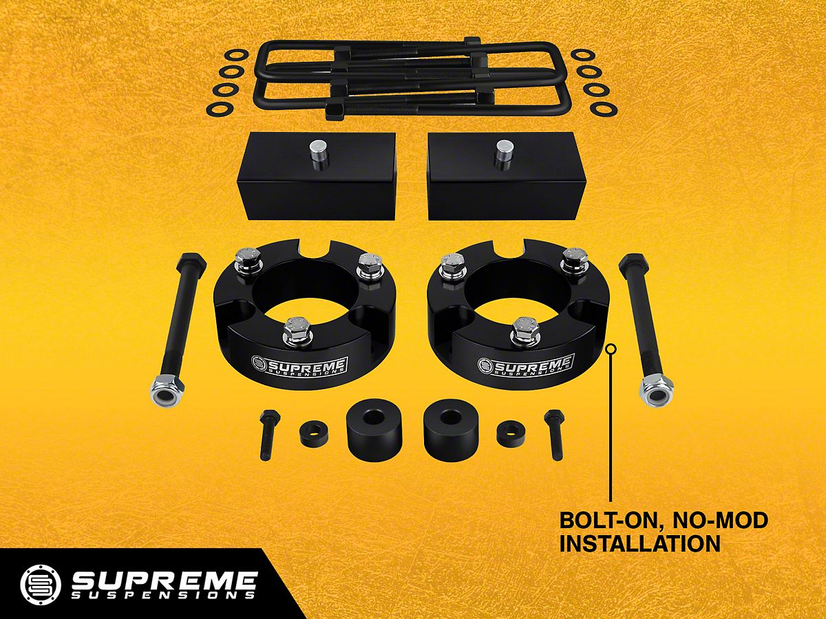 Supreme Suspensions Tacoma 3-Inch Front / 1-Inch Rear Pro Billet Lift Kit  TYTA05FK3010A (05-23 4WD Tacoma) - Free Shipping