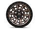 Fuel Wheels Covert Matte Bronze with Black Bead Ring 6-Lug Wheel; 17x9; 1mm Offset (2024 Tacoma)