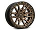 Fuel Wheels Rebel Matte Bronze with Black Bead Ring 6-Lug Wheel; 17x9; -12mm Offset (2024 Tacoma)