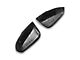 Chrome Delete Mirror Covers with Turn Signal Openings; Gloss Black (16-23 Tacoma)