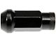 Black Open End Knurled Wheel Lug Nuts; M12x1.50; Set of 20 (05-24 Tacoma)