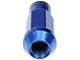 Blue Open End Knurled Wheel Lug Nuts; M12x1.50; Set of 20 (05-24 Tacoma)