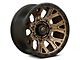 Fuel Wheels Traction Matte Bronze with Black Ring 6-Lug Wheel; 17x9; -12mm Offset (2024 Tacoma)