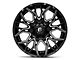 Fuel Wheels Twitch Glossy Black Milled 5-Lug Wheel; 22x12; -44mm Offset (05-15 Tacoma)