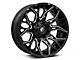 Fuel Wheels Twitch Glossy Black Milled 5-Lug Wheel; 22x12; -44mm Offset (05-15 Tacoma)