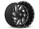 Fuel Wheels Triton Gloss Black Milled 6-Lug Wheel; 24x12; -44mm Offset (2024 Tacoma)