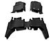 Custom Front and Rear Floor Mats; Black (16-23 Tacoma Double Cab w/ Automatic Transmission)