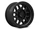 KMC Mesa Satin Black with Gloss Black Lip 6-Lug Wheel; 17x8.5; 0mm Offset (05-15 Tacoma)
