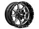 Moto Metal MO970 Gloss Gray with Gloss Black Lip 6-Lug Wheel; 18x10; -24mm Offset (2024 Tacoma)