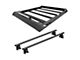 Traveler Cross Bar Roof Rack with Aluminum Basket; Black (16-23 Tacoma)