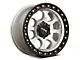 KMC Riot SBL Machined with Satin Black Lip 6-Lug Wheel; 17x8.5; 10mm Offset (2024 Tacoma)