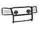 Grille Guard with 7-Inch Black Round LED Lights; Black (05-15 Tacoma)