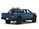 Classic Roll Bar for Tonneau Cover with 5.30-Inch Red Round LED Lights; Black (05-23 Tacoma)