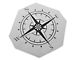 SEC10 Compass Decal; Gloss Black (05-24 Tacoma)