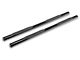 RedRock 4-Inch Oval Straight End Side Step Bars; Black (05-23 Tacoma Double Cab)