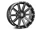 XD Heist Satin Black Milled 6-Lug Wheel; 22x9.5; 15mm Offset (2024 Tacoma)