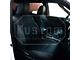 Kustom Interior Premium Artificial Leather Front and Rear Seat Covers; All Black with White Stitching Honeycomb Accent (16-23 Tacoma Double Cab)