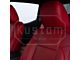 Kustom Interior Premium Artificial Leather Front and Rear Seat Covers; All Red (16-23 Tacoma Double Cab)