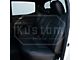 Kustom Interior Premium Artificial Leather Front and Rear Seat Covers; Black with Red Accent (16-23 Tacoma Double Cab)