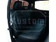 Kustom Interior Premium Artificial Leather Front and Rear Seat Covers; Black with Red Accent (16-23 Tacoma Double Cab)