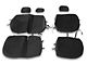 Rough Country Neoprene Front and Rear Seat Covers; Black (05-15 Tacoma Double Cab w/o Passenger Folding Seat)