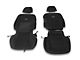 Rough Country Neoprene Front and Rear Seat Covers; Black (05-15 Tacoma Double Cab w/o Passenger Folding Seat)