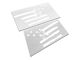 SEC10 Rear Bed Flag Decal; White (16-23 Tacoma)