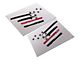 SEC10 Rear Bed Flag Decal; Red Line (16-23 Tacoma)