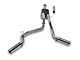 C&L Dual Exhaust System with Polished Tips; Side Exit (16-23 3.5L Tacoma)