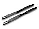 RedRock 5-Inch Oval Bent End Side Step Bars; Black (2024 Tacoma Double Cab)